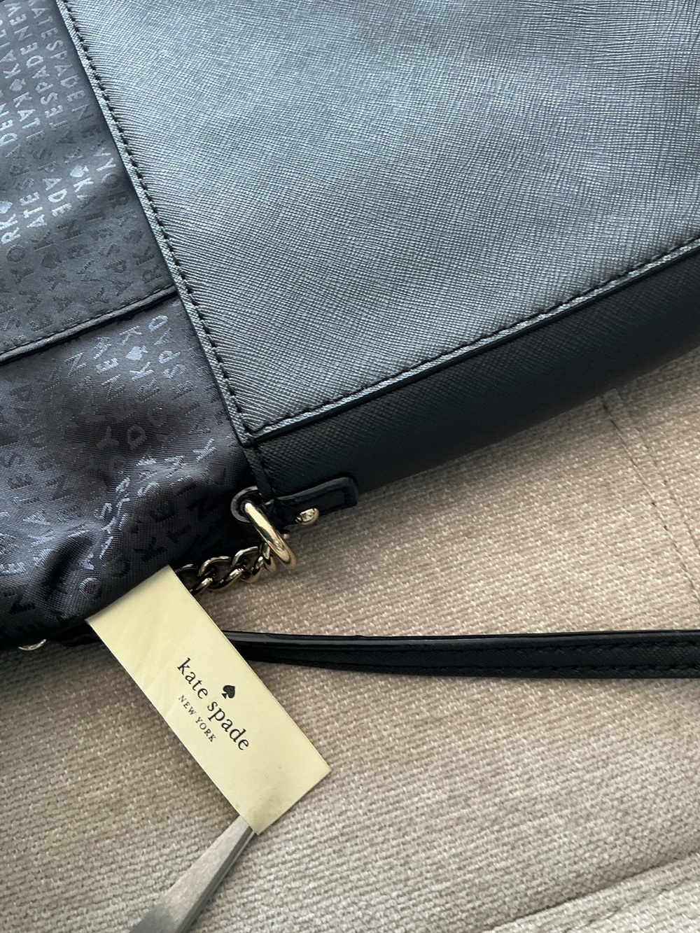 Kate Spade Charlotte Street Alek Black Saffiano Leather Crossbody/ Shoulder Bag - Picture 6 of 16
